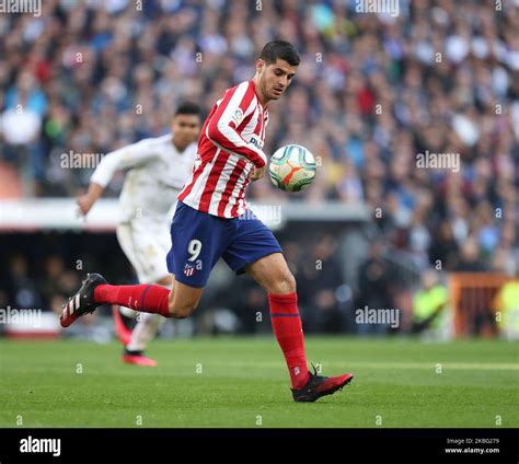 Alvaro Morata Of Atletico Madrid During La Liga Match Between Real