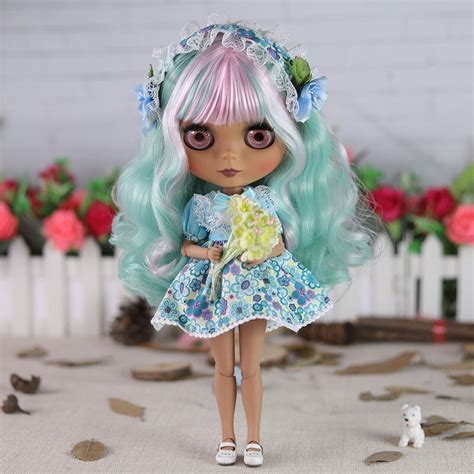 Kendra – Premium Custom Neo Blythe Doll with Multi-Color Hair, Dark ...