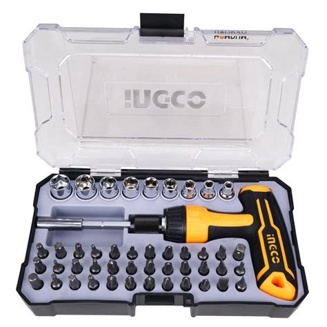 Ingco 47 Pcs Carbon Steel Professional Industrial Grade Screwdriver Set