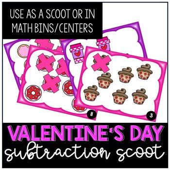 Valentine S Day Subtraction Scoot By Sarah Torres Tpt