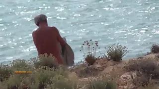 Horny Gay Silver Foxes Play With Each Others Cock At The Bea Beach Beach Porn Xhamster
