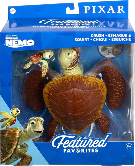 Disney Pixar Featured Favorites Crush And Squirt Finding Nemo Collectable Turtle Figures Highly