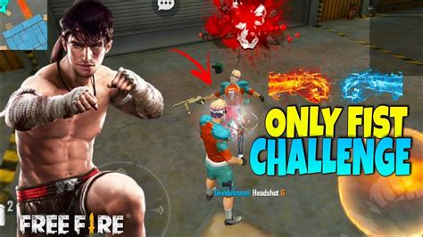 Free Fire Only Fist Challenge In Lone Wolf Mode Must Watch Free