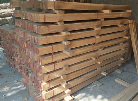 Ghana Teak Wood Rectangular Log Thickness 3 4 Inch At Rs 1700 Cubic