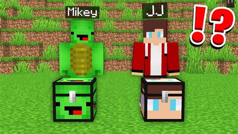 Jj And Mikey Bought Mikey Chest Vs Jj Chest Challenge In Minecraft