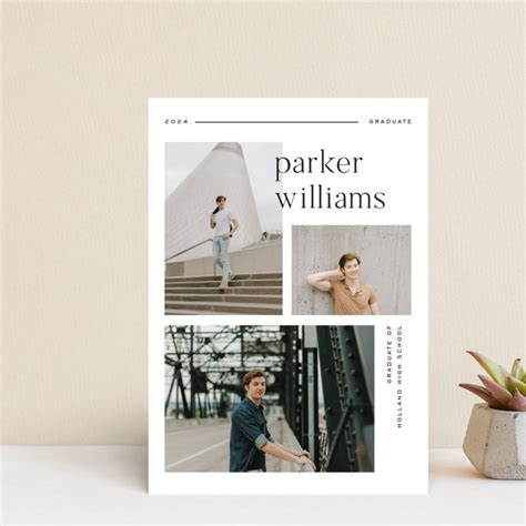 Margins Graduation Announcement Postcards By Pixel And Hank Minted