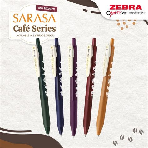 Jual Pulpen Gel Zebra Sarasa Clip Vintage Series Cafe Limited