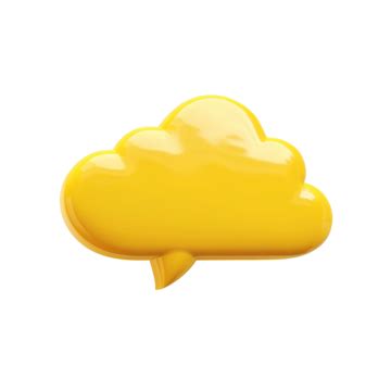 Yellow Cloud Speech Bubble Yellow Hand Drawn Speech Bubble Cloud Png