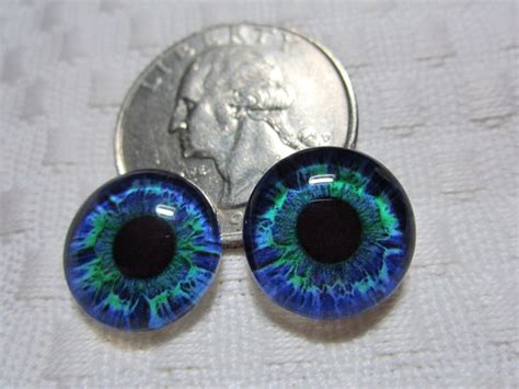 14mm Glass Eyes For Beading Or Wirewrapping Jewelry Making Etsy