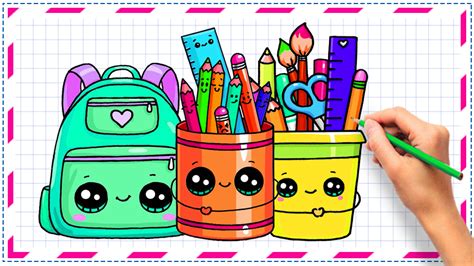 How To Draw Cute School Supplies Step By Step:Amazon.in:Appstore for ...