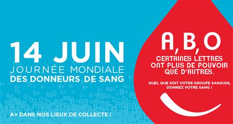 Journ E Mondiale Des Donneurs De Sang Juin Glbio