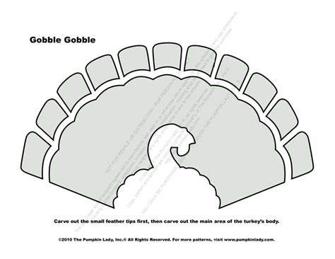 Fall/Thanksgiving: Turkey (Free Pumpkin Stencil - Pumpkin Pattern ...