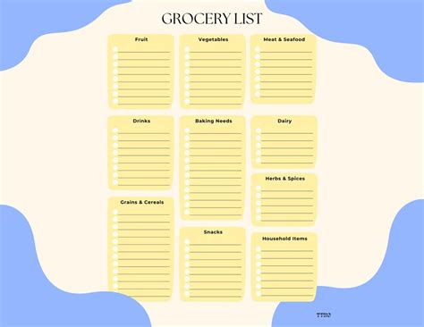 Grocery List - Etsy