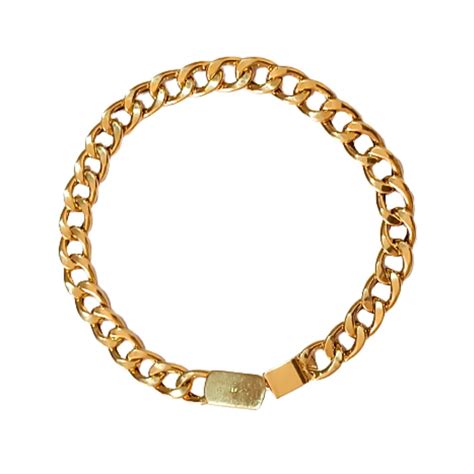 Pulseira Masculina Ouro K Grumet Fecho Gaveta Zello J Ias