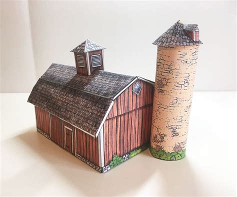 3d Paper House Craft, Paper Model House, Barn - Etsy