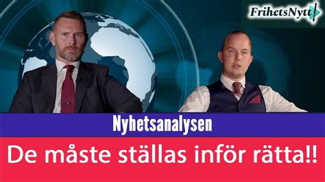 Nyhetsanalysen Tobbe Larsson Och Victor Eriksson Diskuterar Veckans