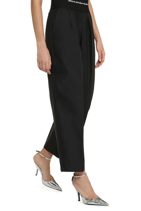 High Rise Cotton Trousers Dizz Fashion