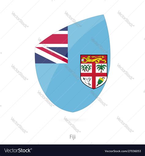 Flag Fiji Royalty Free Vector Image Vectorstock