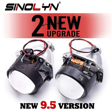 Sinolyn 2 5 Pulgadas 9 5 Lentes De Proyector Bi Xenon Para Faros H4 H7