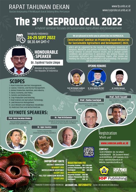 The 3rd ISEPROLOCAL 2022 An International Seminar That Focuses On