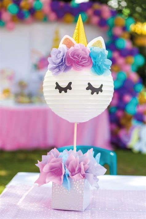 Fiesta de Unicornio Decoración pasteles centros de mesa y más ideas