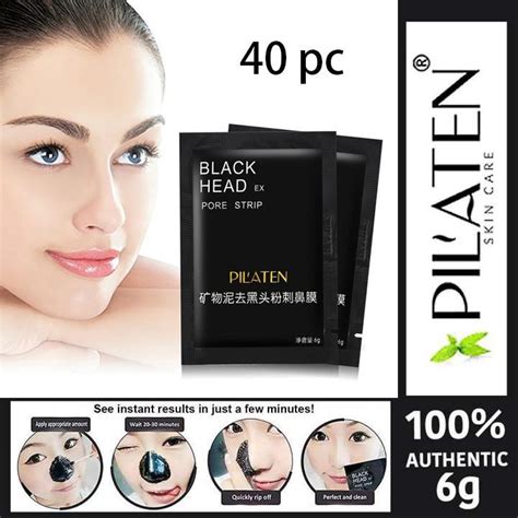 Lst Set Of 40pcs Pilaten Facial Minerals Conk Nose Blackhead Remover