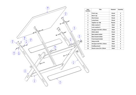 Wood Drafting Table Plans Plans Free PDF Download