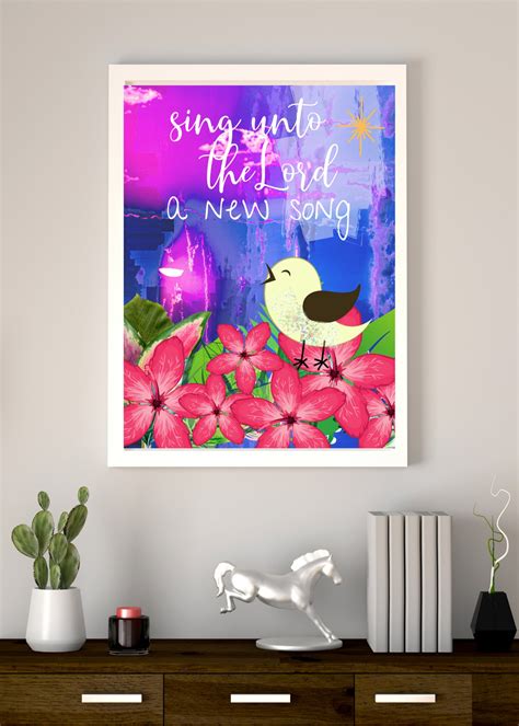 Sing Unto the Lord a New Song Printable Art Set/digital Prints | Etsy