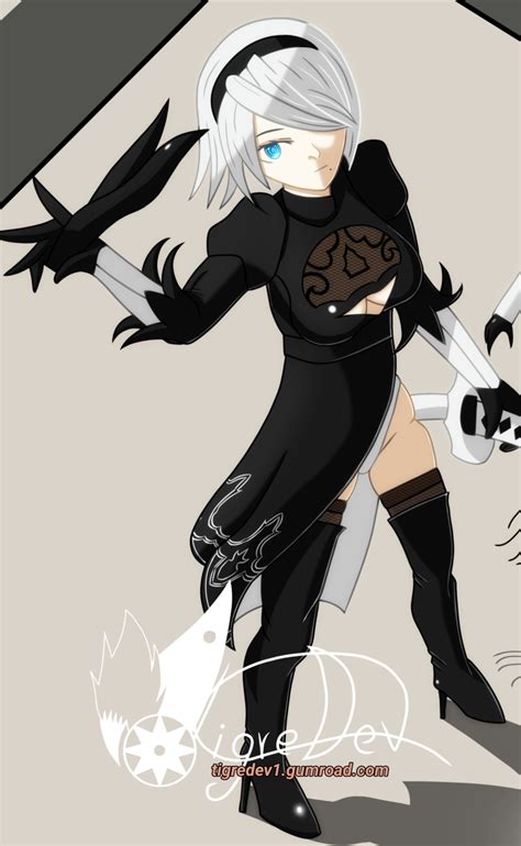 fan art of 2B by Tigredev1 on DeviantArt