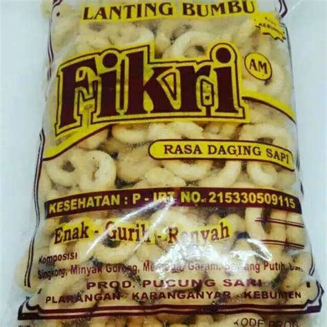 Jual Lanting Bumbu Fikri Aneka Rasa Khas Kebumen Shopee Indonesia