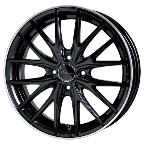 HOT STUFF Precious AST M1 16インチ 5J 4H100 45 ブラックリムポリッシュ カーパーツ アクセス