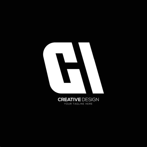 Creative Letter C H Negative Space Logo Vector Art At Vecteezy