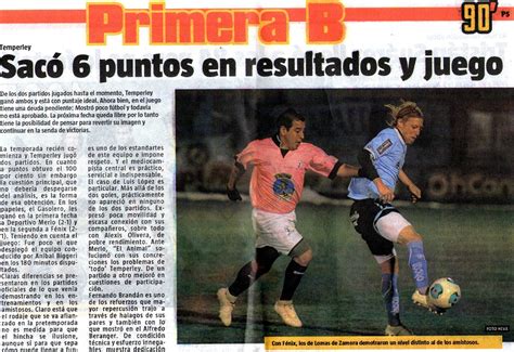 El C A Temperley En Los Medios Diario La Tercera Suplemento