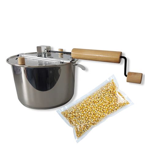 Cornico Eu Popcorn Kettle Whirley Pop Stainless Steel Corn