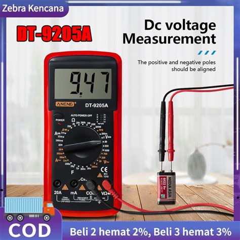 Jual Dt A Multimeter Digital Baterai Multitester Digital