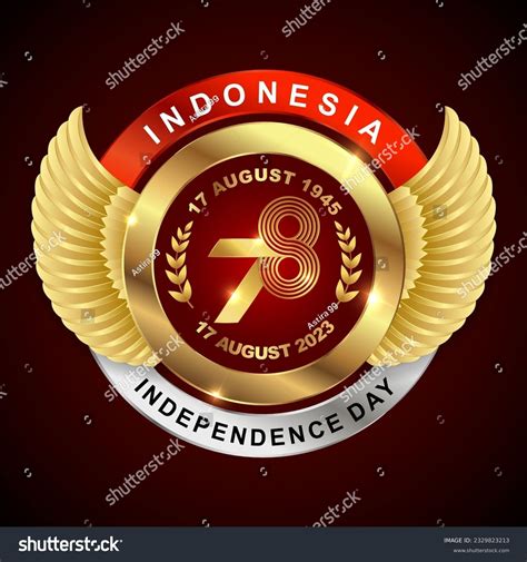 Dirgahayu Ri Ke 78 Logo Or Emblem Design 78th Royalty Free Stock Vector 2329823213