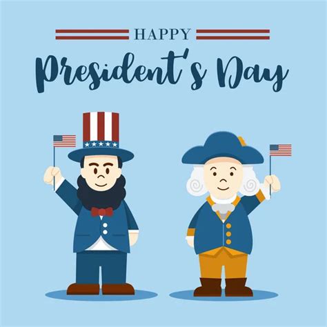 Washington & Lincoln - Presidents Day - Cartoons and Clip-Art — Stock ...