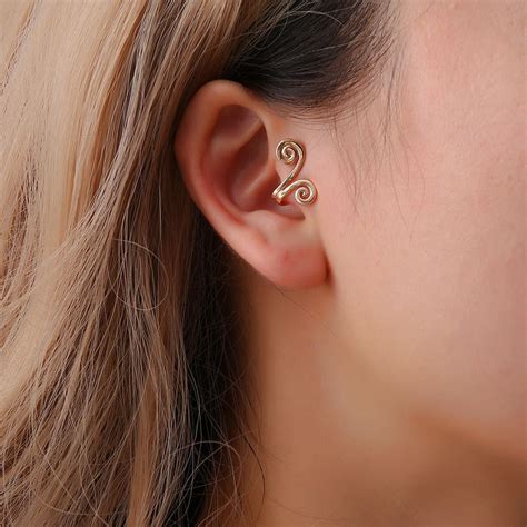 Double Swirl Daith Cuff Earring Etsy