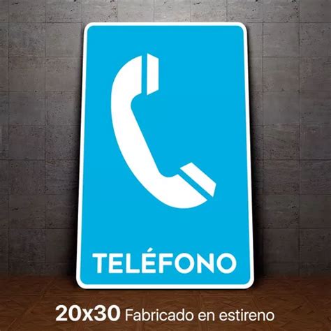 Señalamiento Señaletica Telefono Nom003 20x30 Meses Sin Intereses