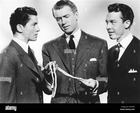 Rope From Left Farley Granger James Stewart John Dall Stock