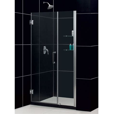 Dreamline Unidoor 41 42 In W X 72 In H Frameless Hinged Shower Door