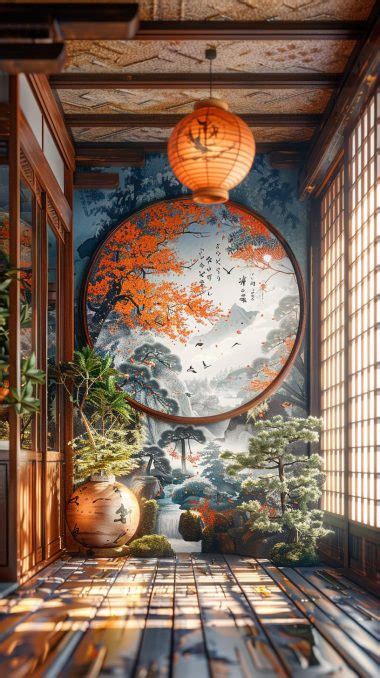 Home Interiors with Japanese Artworks as Decor