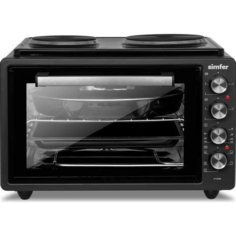 Мини-печь SImfer Albeni Plus, 5 режимов, конвекция, с конфорками M4243 ...