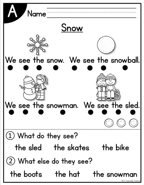 January Guided Reading Passages Levels A E A Teachable Teacher