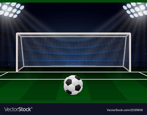 Realistic football goal Royalty Free Vector Image