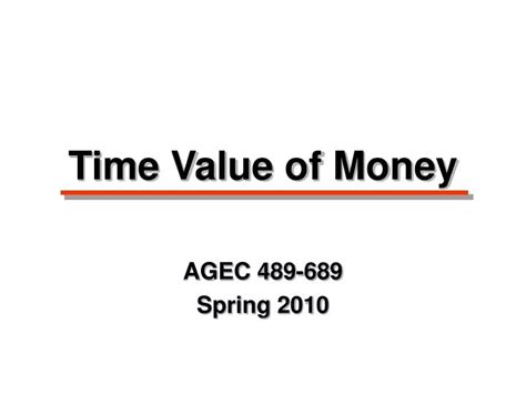 Ppt Time Value Of Money Powerpoint Presentation Free Download Id6576144