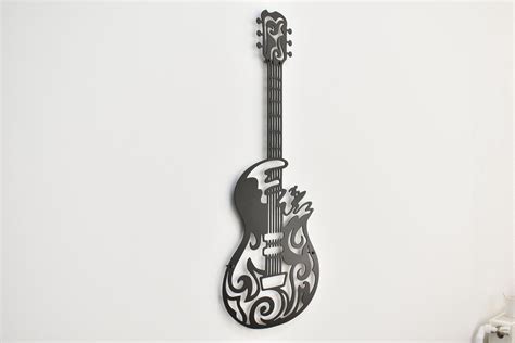 Guitar Metal Wall Art Metal Wall Sculpture Metal Wall Decor Etsy