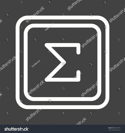 Summation Symbol Stock Vector Royalty Free 684597991 Shutterstock