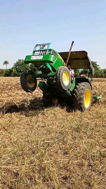 John Deere 5050d Stunt 👑 ️‍🔥 Tractor Lover Farming Tractor Viral