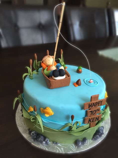 Fishing Theme Birthday Cake Fisherman Cake Fish Cake Birthday